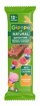 Батончик яблоко, клубника, малина, черника
