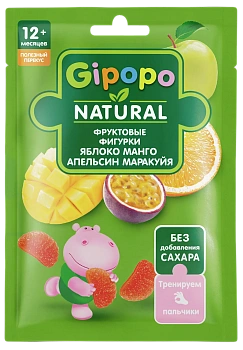 Фруктовые фигурки яблоко, манго, апельсин, маракуйя