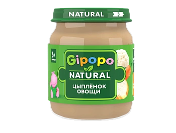 Пюре цыпленок овощи