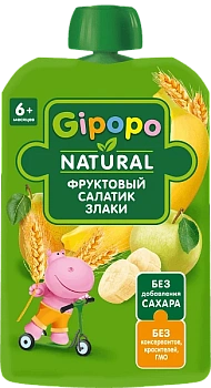 Фруктовый салатик со злаками